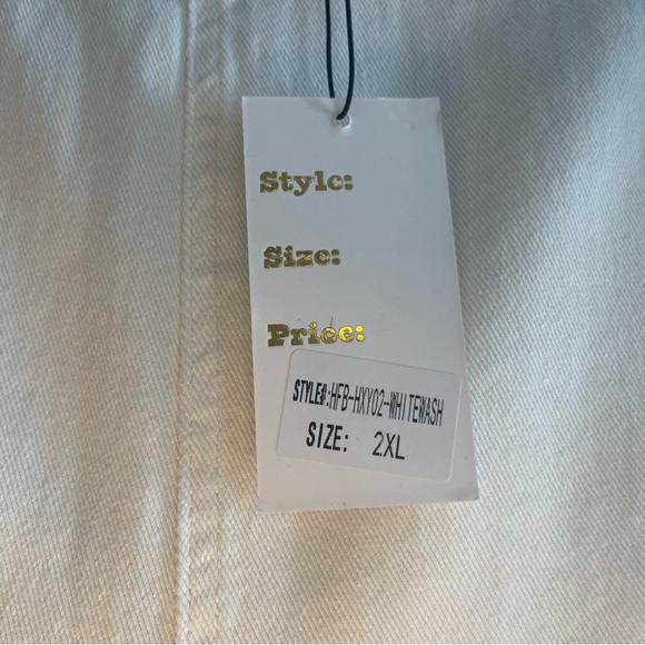 Home Folk white flare jeans, size 2XL - Picture 4 of 7